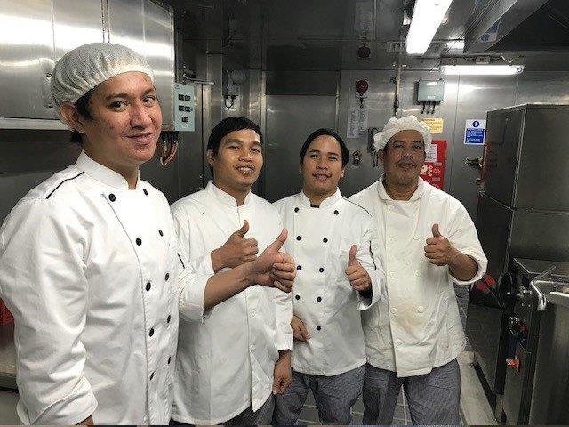 The Catering team of LNG Dubhe